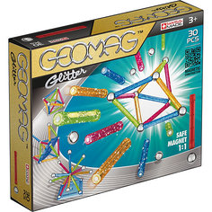 Магнитный конструктор Geomag Glitter, 30 деталей