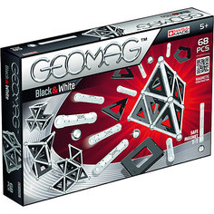 Магнитный конструктор Geomag Black & White, 68 деталей