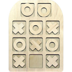 Настольная игра-вкладыши Paremo Крестики-нолики, 10 элементов