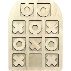 Настольная игра-вкладыши Paremo Крестики-нолики, 10 элементов