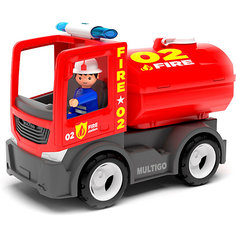 Машинка Efko Пожарная машина с цистерной и с водителем, 22 см