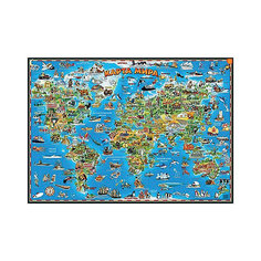 Детская карта мира, настольная АГТ Геоцентр