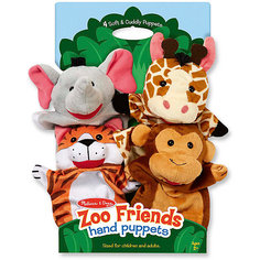 Плюшевые куклы на руку "Зоопарк", Melissa & Doug