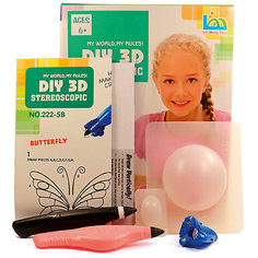 3Д ручка DIY 3D Stereoscopic "3D Magic Glue" Бабочка, 2 ручки