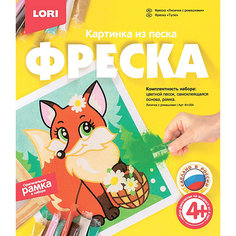 Фреска. Картина из песка Lori Лисичка с ромашками Лори