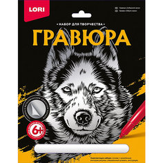 Гравюра большая Lori Сибирский хаски Лори