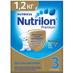 Детское молочко Nutrilon Premium 3, с 12 мес, 1200 г
