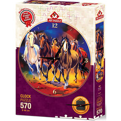 Часы-пазл Art Puzzle Часы, скакуны, 570 деталей