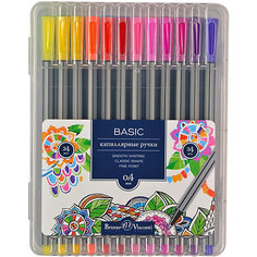 Набор капиллярных ручек Bruno Visconti Basic, 24 цвета