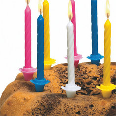 Свечи для торта Susy Card маленькие 12 шт., разноцветные