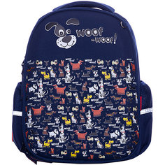 Рюкзак BrunoVisconti «Собачки. Woof», синий