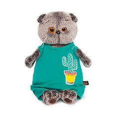 Одежда для мягкой игрушки Budi Basa Комбинезон изумрудный с кактусом, 22 см