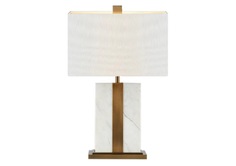 Настольная лампа kingston white (my interno) белый 38x65x23 см.