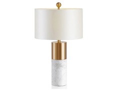 Настольная лампа birmingam white (my interno) белый 68 см.