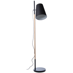 Лампа напольная hideout (frandsen) черный 30x168x37 см.
