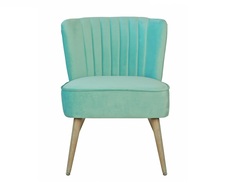 Кресло shell mint (mak-interior) голубой 59x78x62 см.