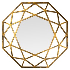 Зеркало tissue (bountyhome) золотой 100.0x100.0x2.0 см.