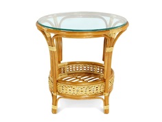 Стол кофейный пеланги (ecodesign) оранжевый 61 см.