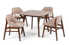 Комплект обеденный terong (ecodesign) коричневый 54x79x62 см.