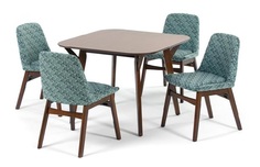 Комплект обеденный terong (ecodesign) коричневый 56x84x100 см.