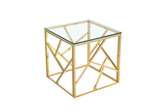 Стол журнальный (garda decor) золотой 50x50x50 см.