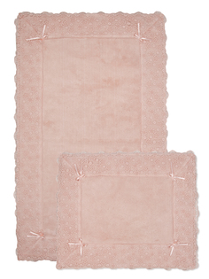 Комплект ковриков для ванной 2 шт. (maileg) розовый 60x100x1 см.