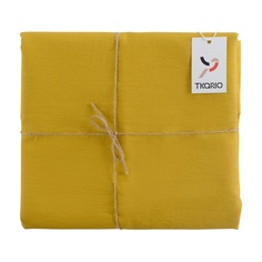 Скатерть essential (tkano) желтый 143x143 см.