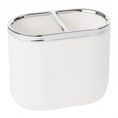 Органайзер для зубных щеток junip белый-хром (umbra) белый 7.0x13.0x10.0 см.