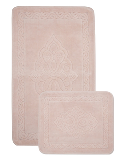 Комплект ковриков для ванной 2 шт. (maco cotton) розовый 60x100x1 см.