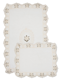 Комплект ковриков для ванной 2 шт. (maco cotton) белый 60x100x1 см.