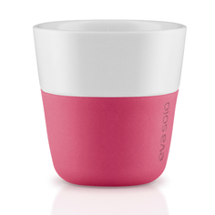 Чашки для эспрессо 2 шт 80 мл розовые (eva solo) розовый 6 см.