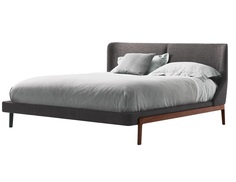 Кровать colette queen size (gramercy) серый 186x107x225 см.