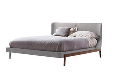 Кровать colette queen size (gramercy) серый 186x107x225 см.