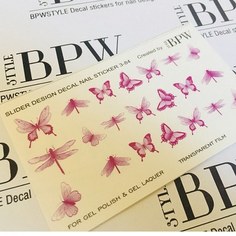 BPW.Style, Слайдер-дизайн «Бабочки» №3-84, фиолетовый градиент