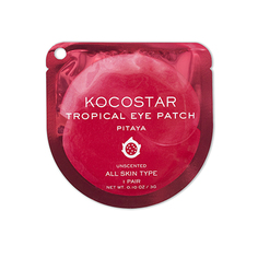 Kocostar, Гидрогелевые патчи для глаз Tropical, питахайя, 1 пара