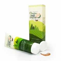 Elizavecca, Скраб для тела Milky Piggy Greentea Salt, 300 мл