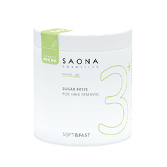 Saona Cosmetics, Сахарная паста для депиляции Soft/Fast, мягкая, 1000 г