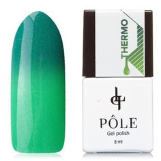 POLE, Гель-лак №08, бирюзовый и зеленый