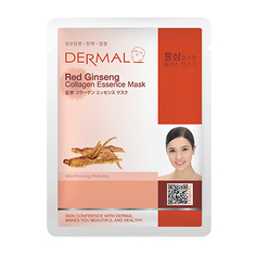 Dermal, Маска с женьшенем и коллагеном, 23 г