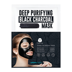 Dermal, Маска Shop с древесным углем, 25 г