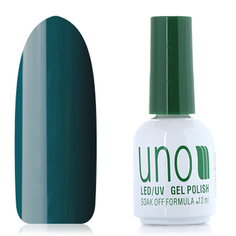 UNO, Гель-лак №222 Темно-зеленый, Dark Green