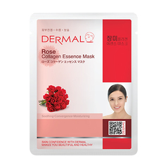 Dermal, Маска с экстрактом розы и коллагеном, 23 г
