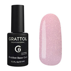 Grattol, База Rubber Glitter №7
