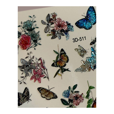 Anna Tkacheva, 3D-слайдер Crystal №511 «Бабочки. Цветы»