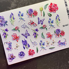 Anna Tkacheva, 3D-слайдер №647 «Цветы. Бабочки»