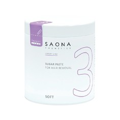 Saona Cosmetics, Сахарная паста для депиляции Soft, мягкая, 1000 г