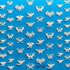 Anna Tkacheva, 3D-слайдер №106 «Бабочки. Насекомые», белый