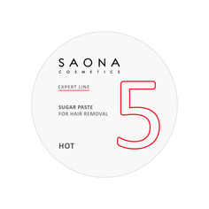 Saona Cosmetics, Сахарная паста для депиляции Hot, твердая, 200 г