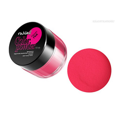 ruNail, Цветная акриловая пудра (флуоресцентная, розовая, Neon Pink), 7,5 гр