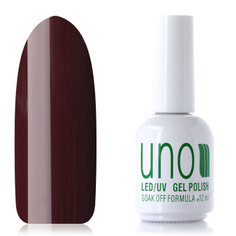 UNO, Гель-лак №412 Темно-красный, Dark Red